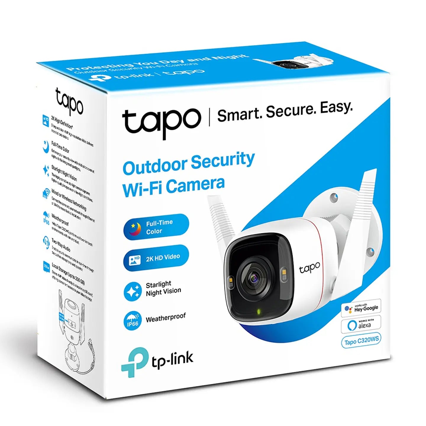 Cámara Wi-Fi de seguridad Tapo C320WS Exterior