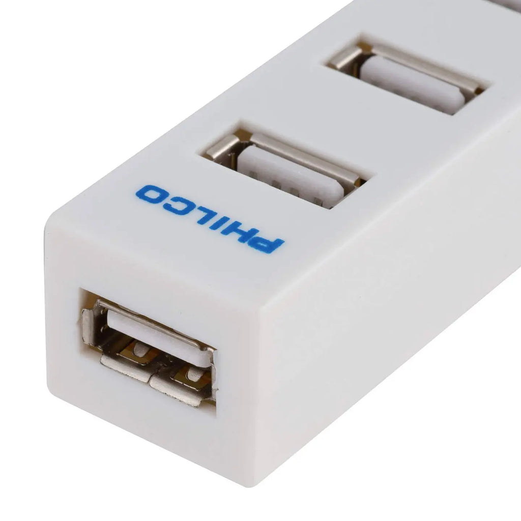 Mini Hub USB 2.0 Philco Blanco 4p