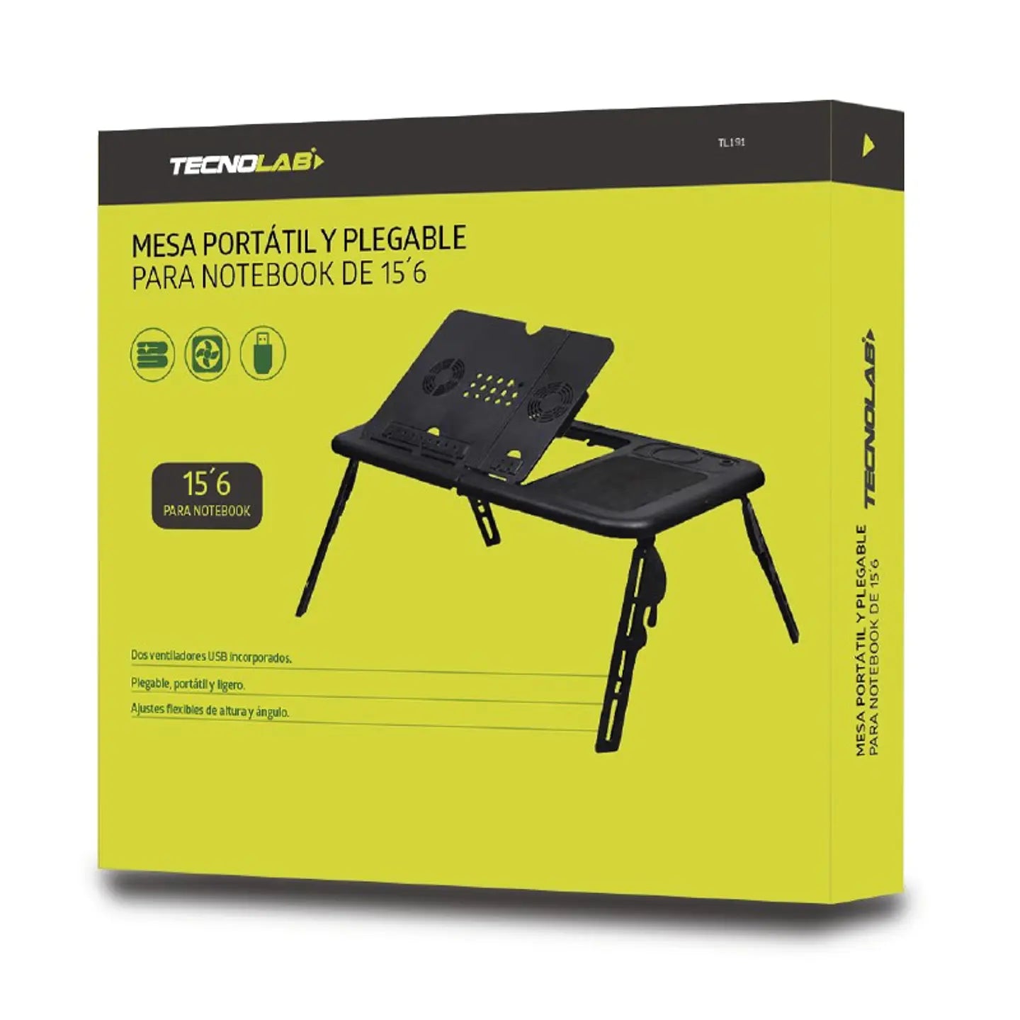 Mesa Para Notebook Con Patas Y Ventilador Tecnolab TL191