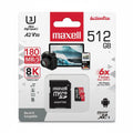 Tarjeta MicroSD Maxell 512GB UH-3 8K A2 180MB/S